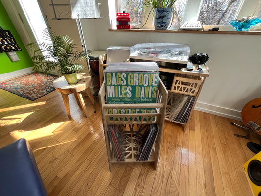 The Double Decker - 12” Vinyl LP Record Storage Shelf