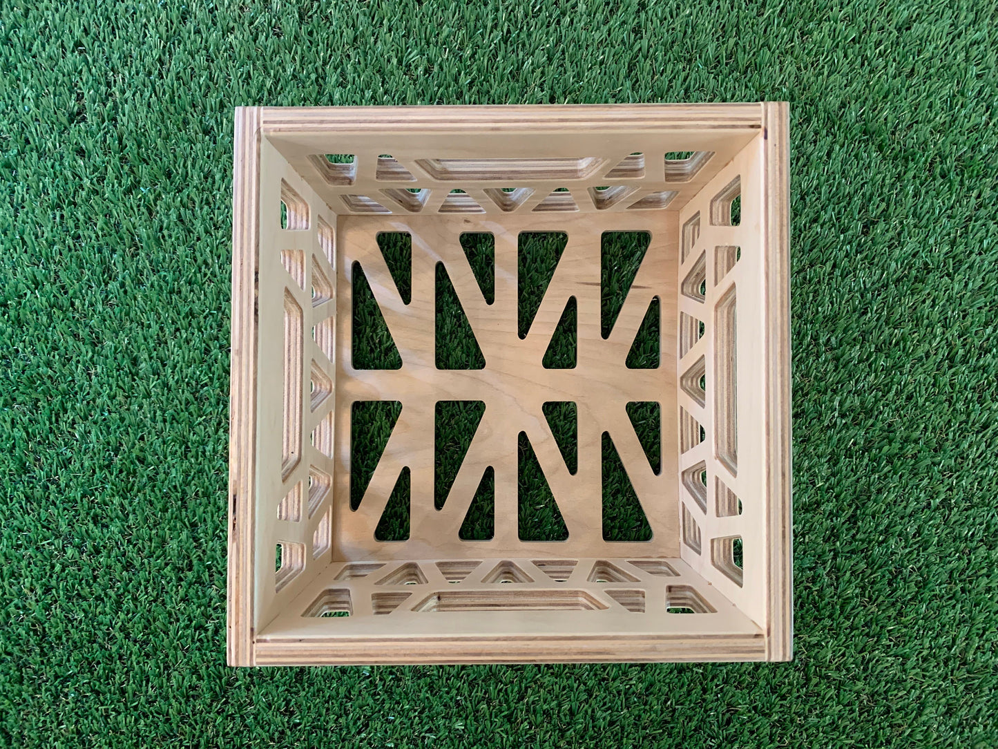 The Mini - 7" 45 RPM Plywood Record Storage Box - Mini Milk Crate Style