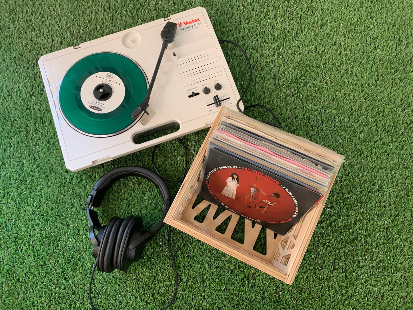 The Mini - 7" 45 RPM Plywood Record Storage Box - Mini Milk Crate Style