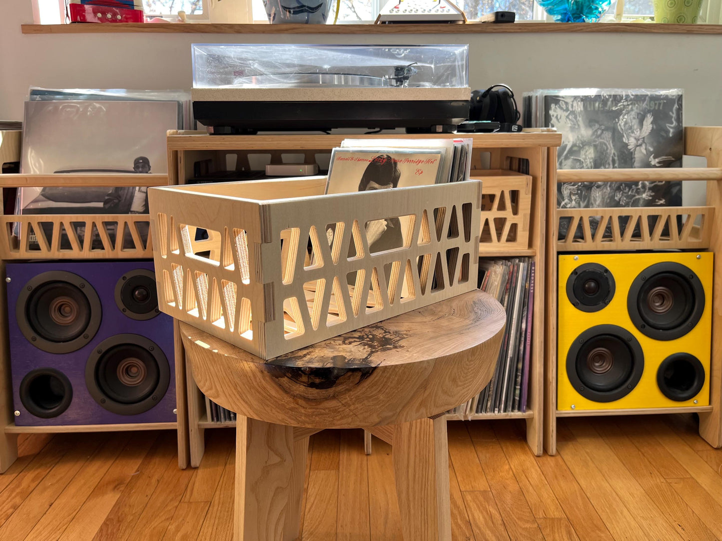 The Longbody - Long Storage Box For 7” 45RPM Vinyl LP Records - Longbody Mini Milk Crate Style