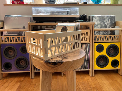 The Longbody - Long Storage Box For 7” 45RPM Vinyl LP Records - Longbody Mini Milk Crate Style