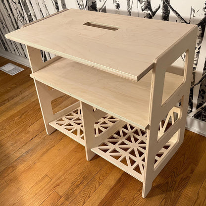 The Console - Turnable And Amplifier Console With 12" LP Record Storage