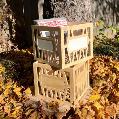 The Classic - Record Storage Box Milk Crate for 12" Vinyl LPs