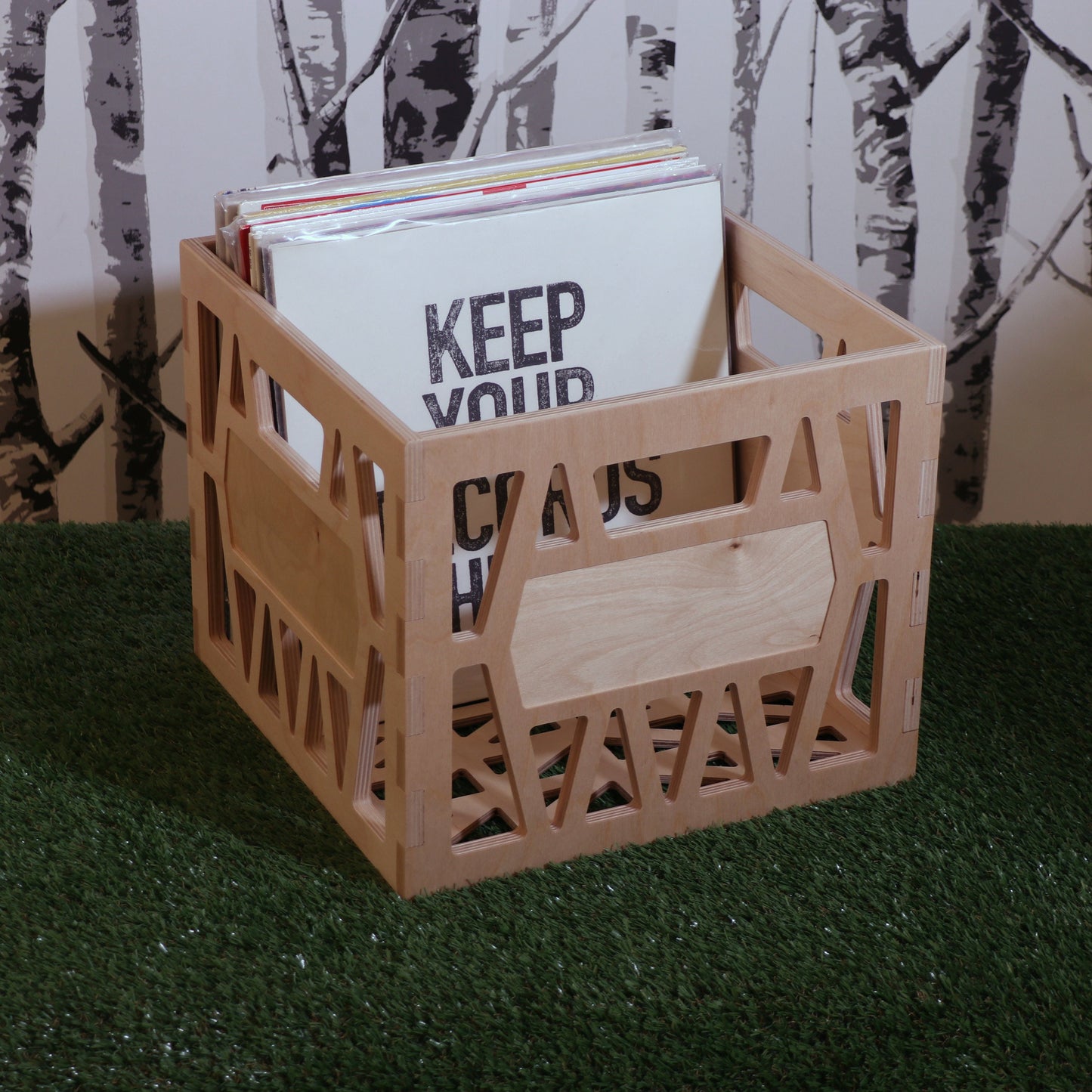 The Classic - Record Storage Box Milk Crate for 12" Vinyl LPs