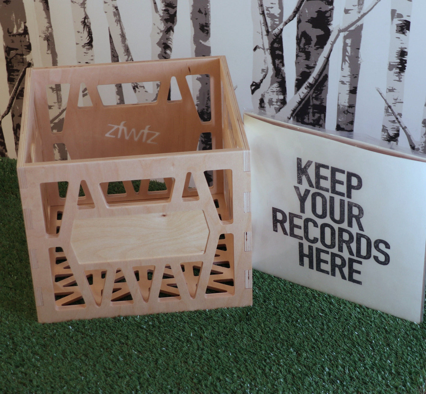 The Classic - Record Storage Box Milk Crate for 12" Vinyl LPs