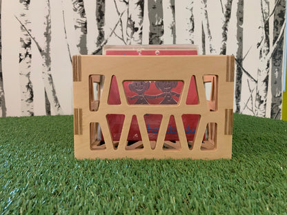The Mini - 7" 45 RPM Plywood Record Storage Box - Mini Milk Crate Style