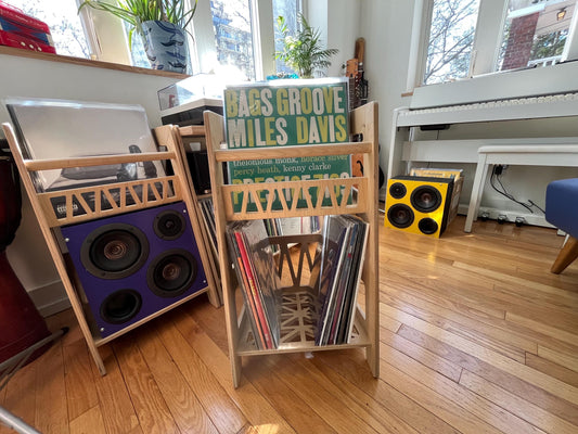 The Double Decker - 12” Vinyl LP Record Storage Shelf